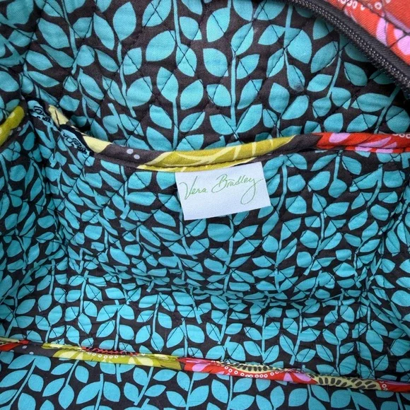 Vera Bradley Weekender Carry On Duffle Bag Flower Shower w/ Shoulder Strap - Picture 11 of 12